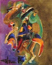 ابستره - مردان - اسب ها ی عرب - اسماعیل گولگی 